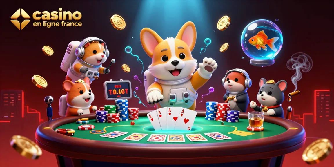 Jouez à des jeux de casino en ligne France avec une illustration captivante et dynamique.