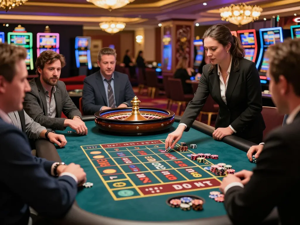 Players placing bets at a roulette table at https://s8inc.com/, showcasing excitement and strategic gameplay in a luxurious casino setting.