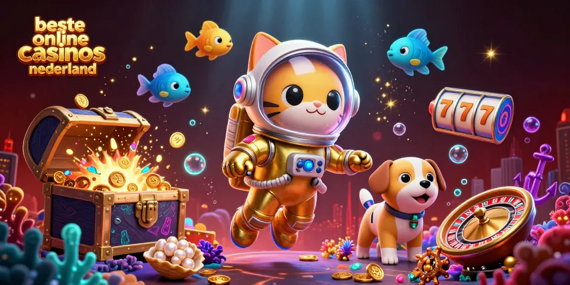 Experience the excitement of beste online casinos nederland with this vibrant 3D illustration showcasing cosmic themes.