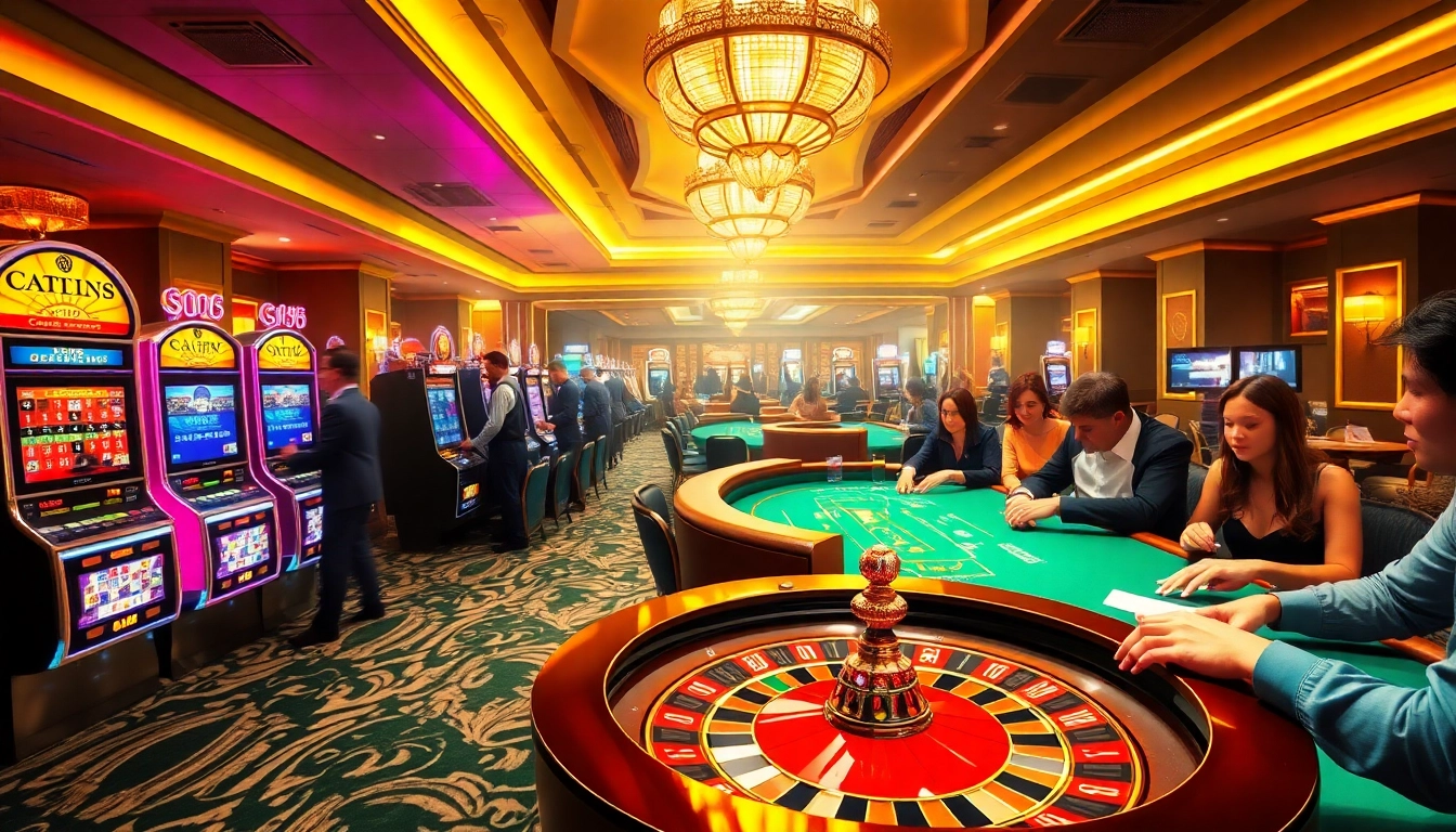 SODO66 Casino features vibrant games and players engaging in thrilling gambling activities.