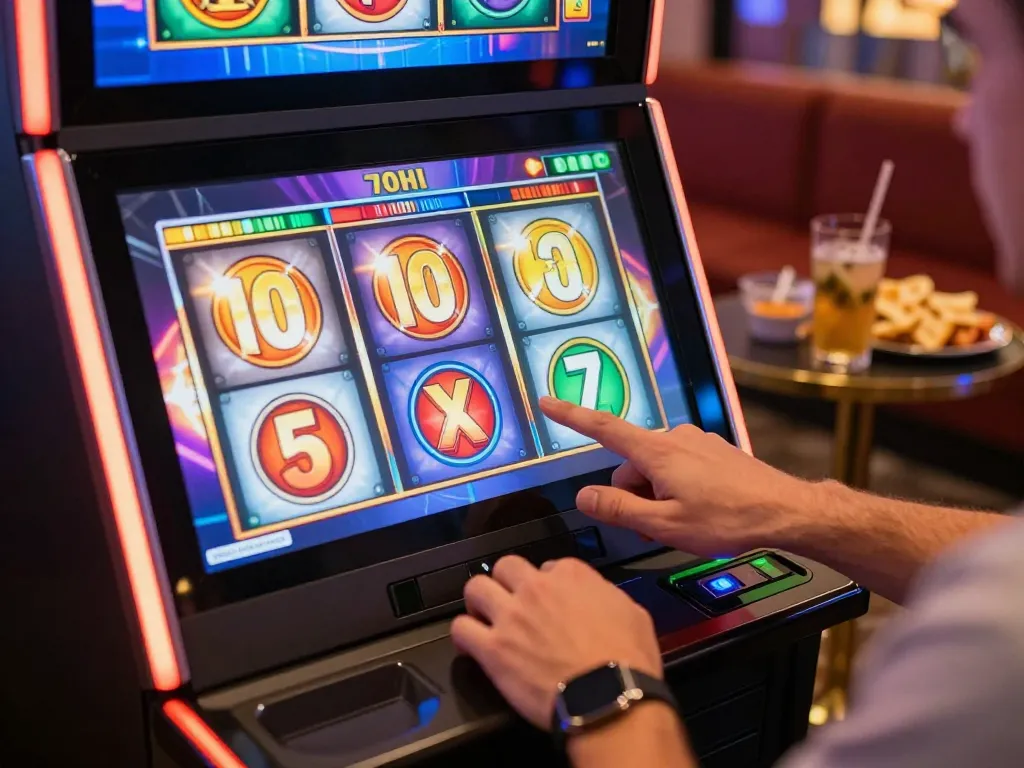 Player enjoying the thrill of 7hh slot machines with vibrant graphics and exciting wins.