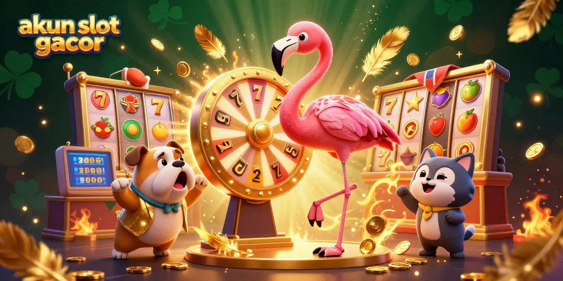 Engage with akun slot gacor excitement in this vibrant, dynamic slot scene featuring cartoon characters and elements.
