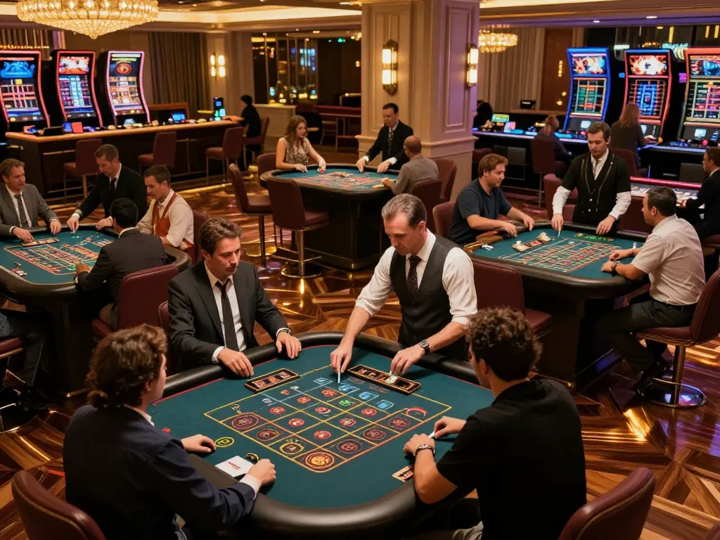 Gamblers at roulette tables enjoying their experience at https://vmax99.vip/ with excitement and strategy in play