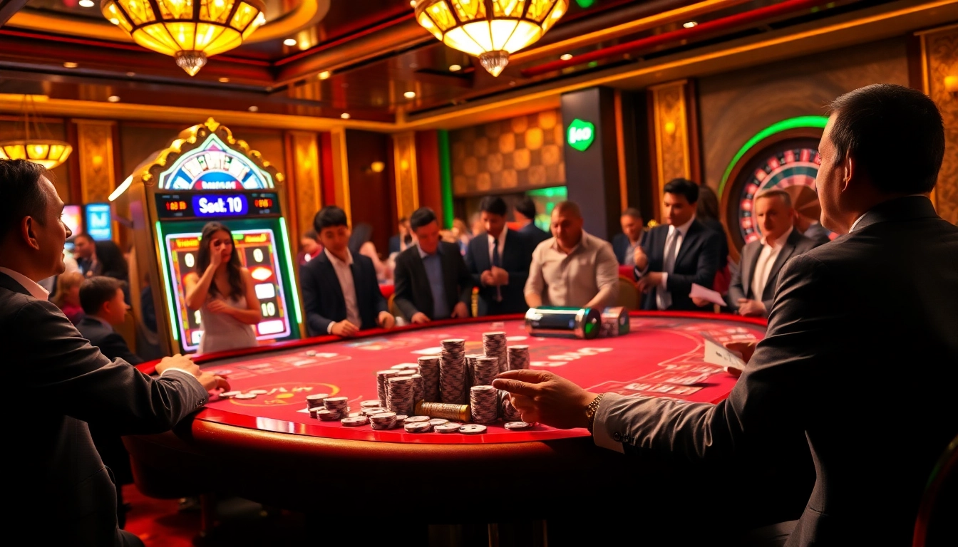 Pemain menikmati taruhan kemenangan di mesin slot kasino Utama4D yang penuh warna.