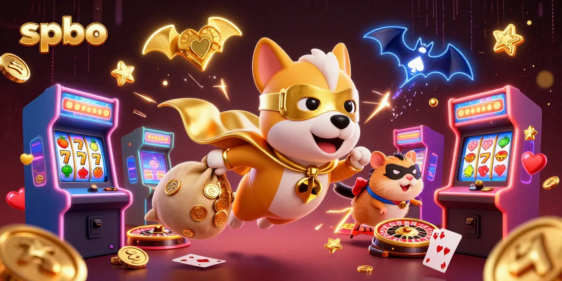 Experience thrilling casino action with the 3D spbo superhero dog and his sidekick!