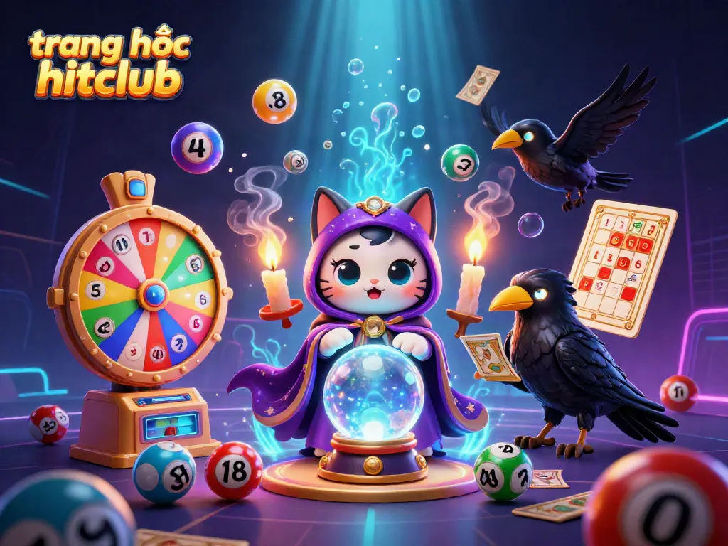 Experience the excitement at trang chủ hitclub with an enchanting scene of fortune tellers and lottery magic.