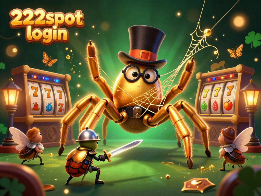 Permainan menarik di 222slot login dengan karakter unik dan elemen kasino yang memukau.