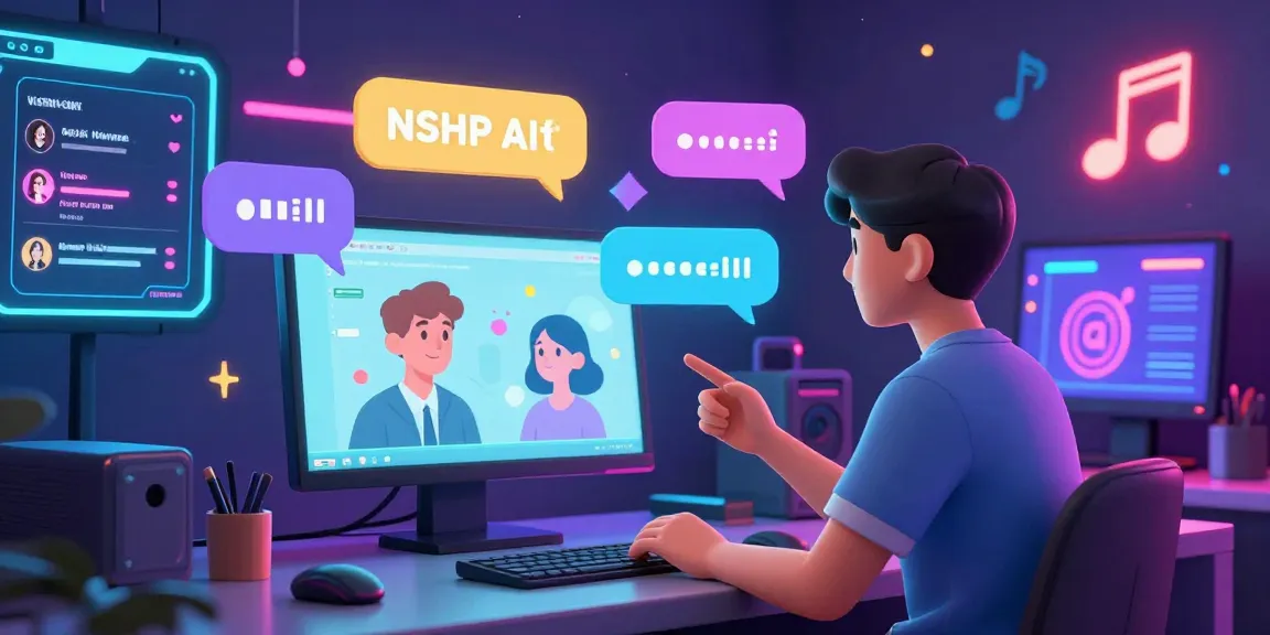 Engaging scene of ai chat nsfw with interactive avatars and colorful interfaces.