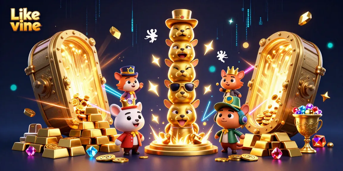 Spin the reels of fortune and experience the magic at Like vine with vibrant gaming elements.