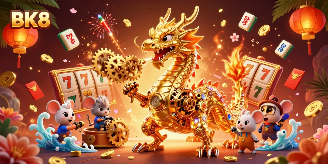 Players engaging in exciting BK8 casino games among immersive golden elements and dynamic visuals.