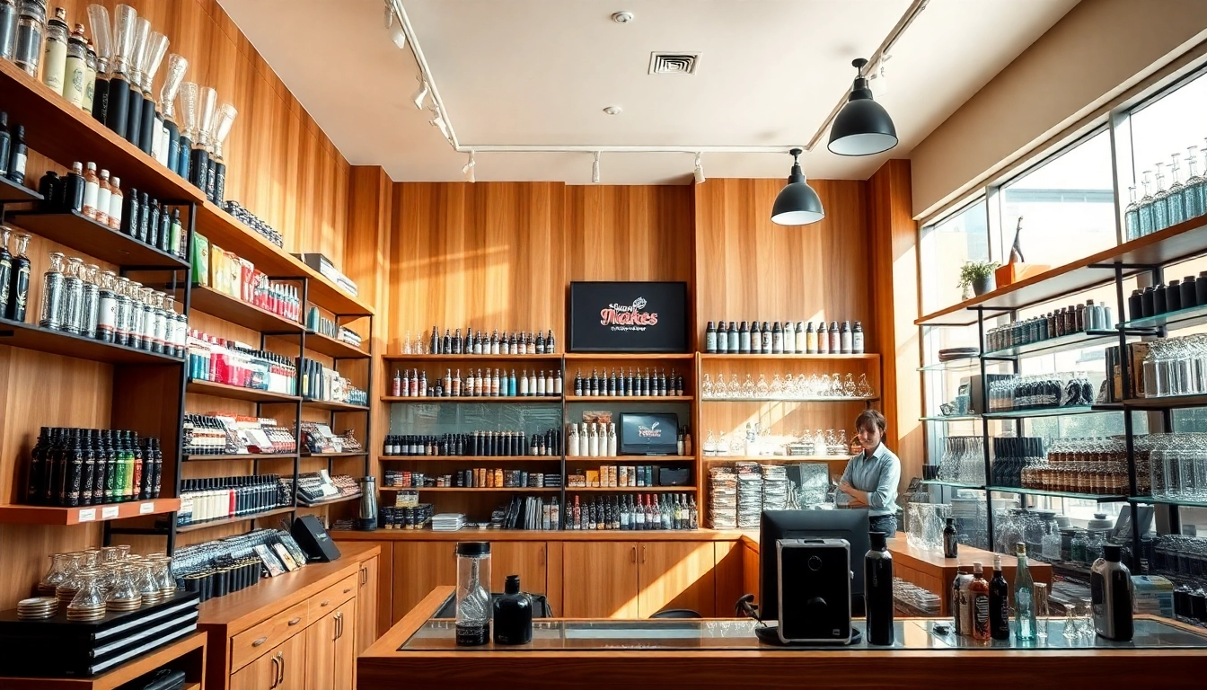 Explore the inviting interior of a Smoke Shop in Flower Mound with vibrant products and friendly service.