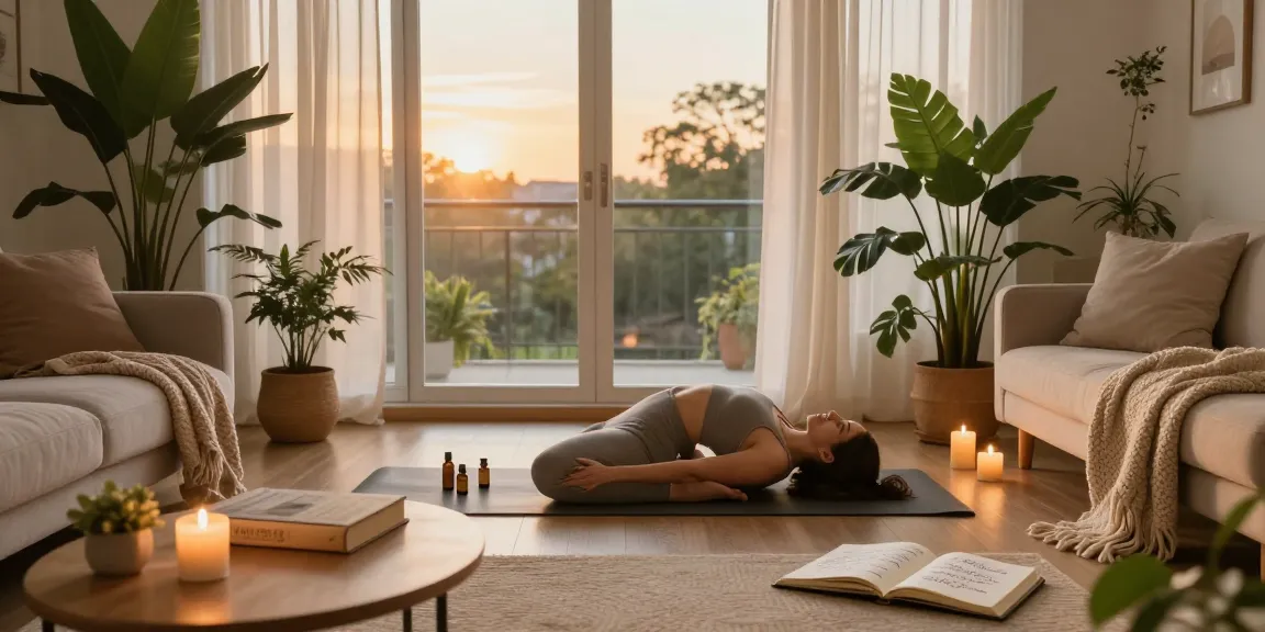 Muha med CBD oils displayed in a calming evening wellness ritual, highlighting natural wellness lifestyle.