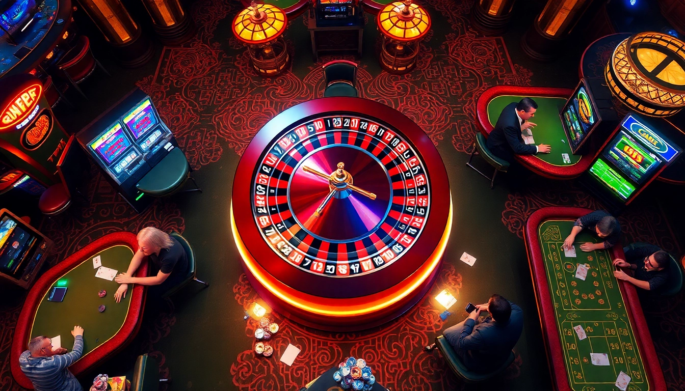 Experience the excitement of SAOBET with vibrant casino games and lavish betting atmosphere.
