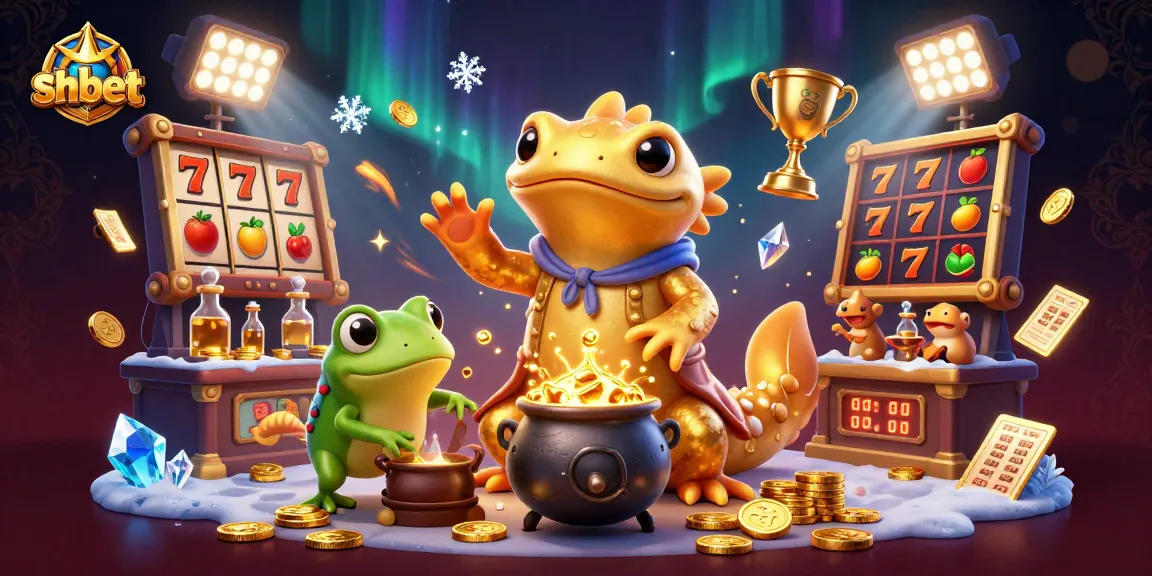 Experience SHBET's exciting lottery atmosphere with vibrant gold coins and engaging gaming elements.