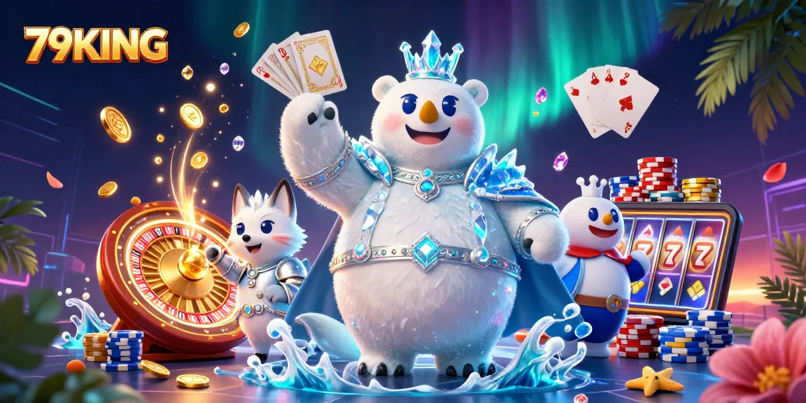 Engage in thrilling games at 79KING, with dazzling coins and energetic characters lighting up the scene.