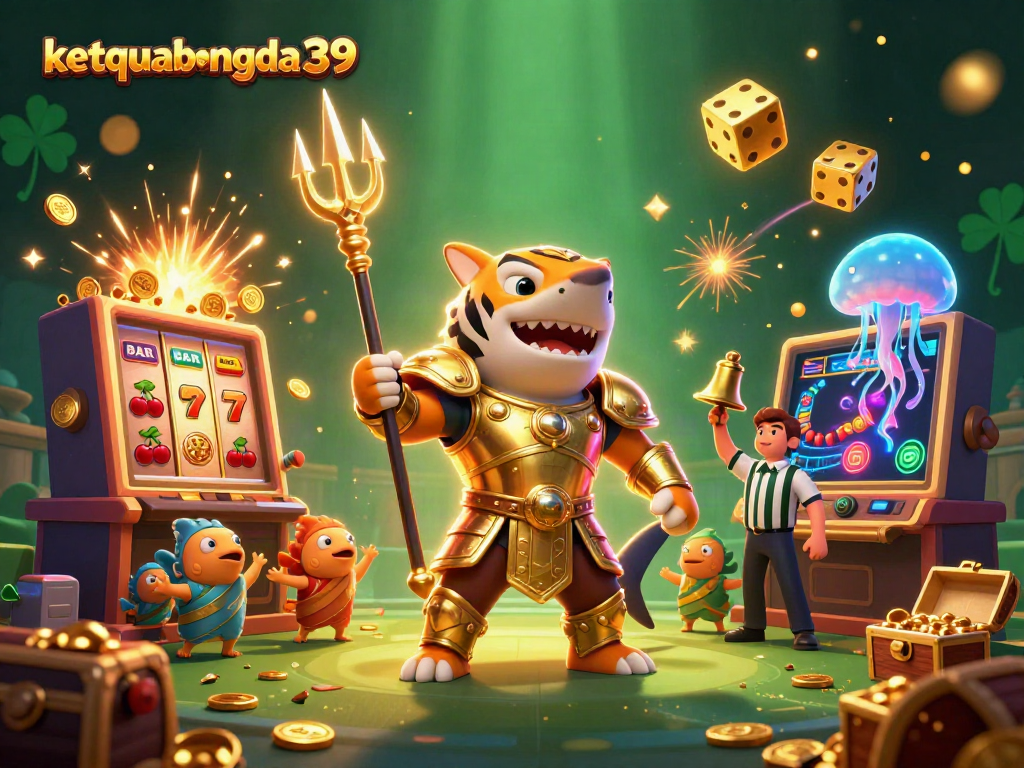 Experience the thrill at ketquabongda39 with a vibrant underwater casino scene bursting with excitement.