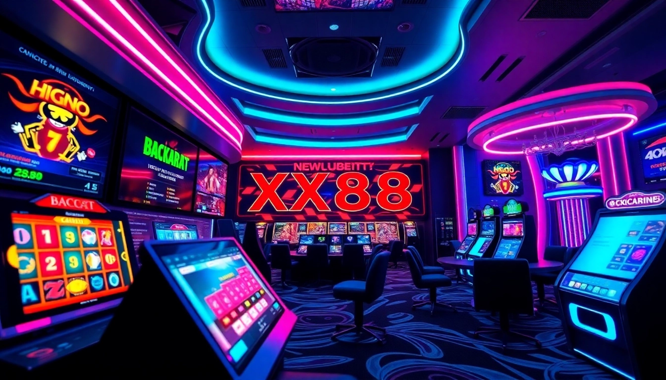 Engaging online gaming scene showcasing XX88's vibrant interface and diverse casino games.