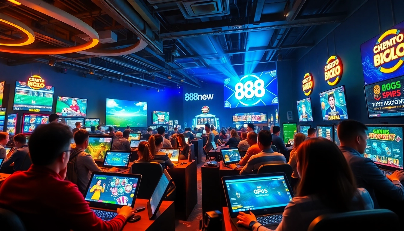 Engaging online gaming experience at 888new with diverse game options and vibrant atmosphere.