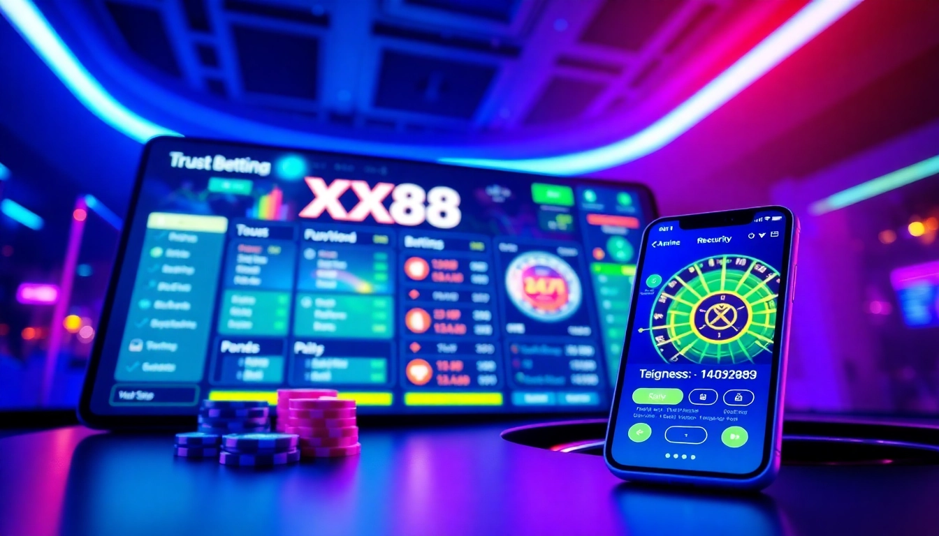 Engaging online betting experience showcasing XX88's interactive platform and vibrant virtual elements.
