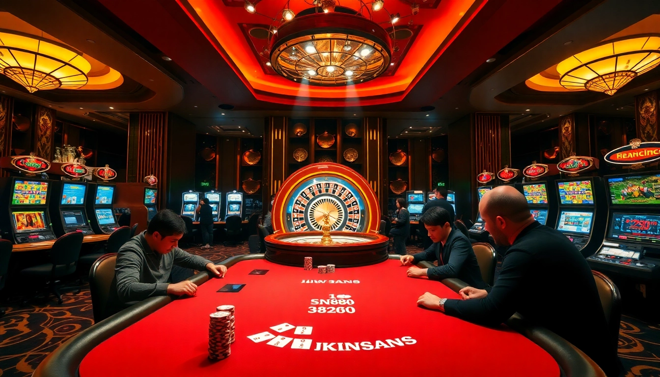 Experience thrilling gameplay at SN888 with a luxurious casino setup.