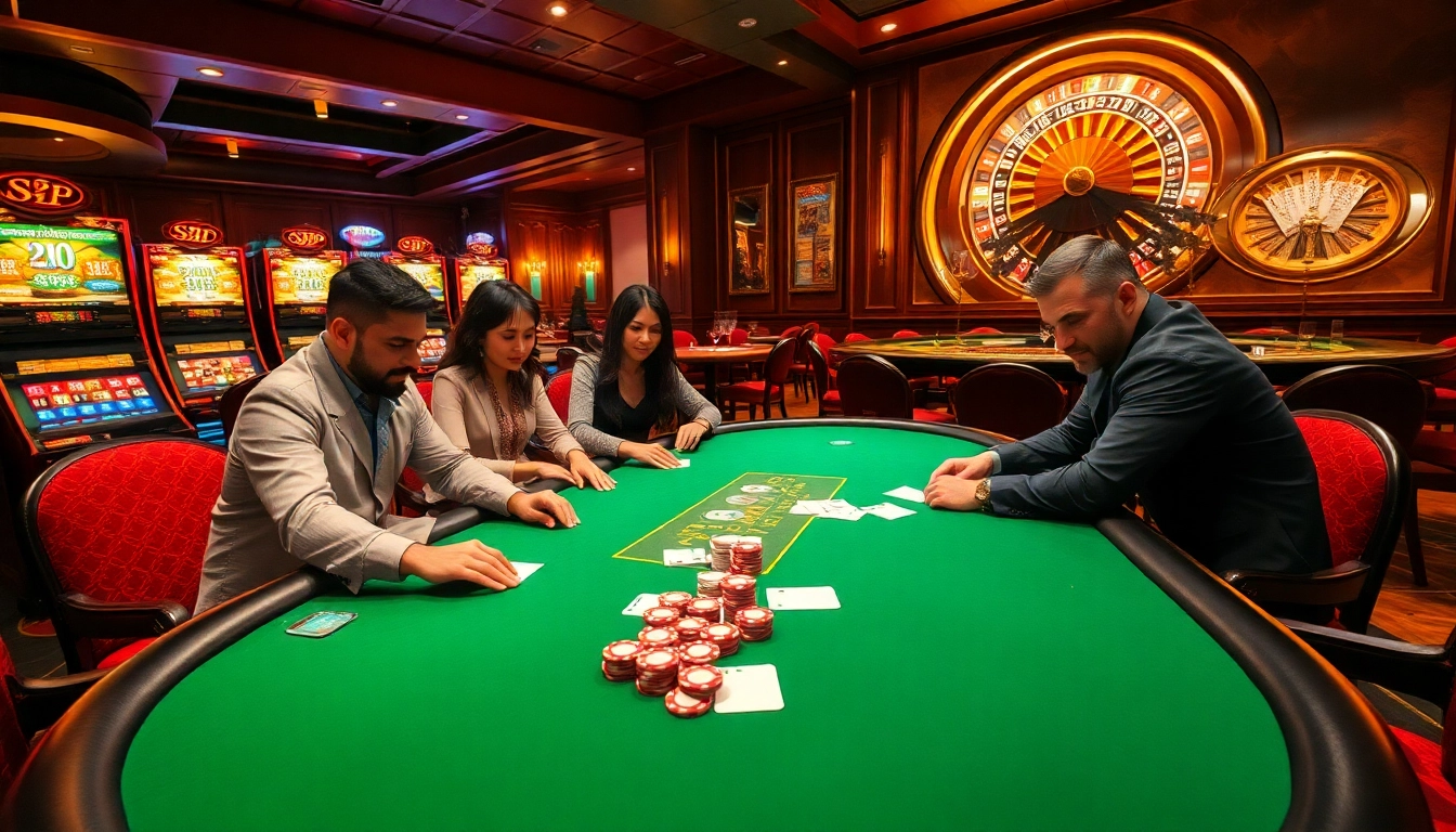 S8 spins fortune at a dynamic casino table with poker chips and bright slot machines in play.