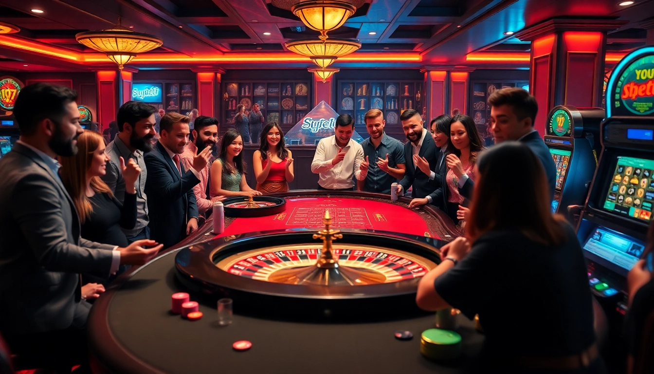 Experience the excitement of Superbet at a luxury casino table with vibrant gaming elements.