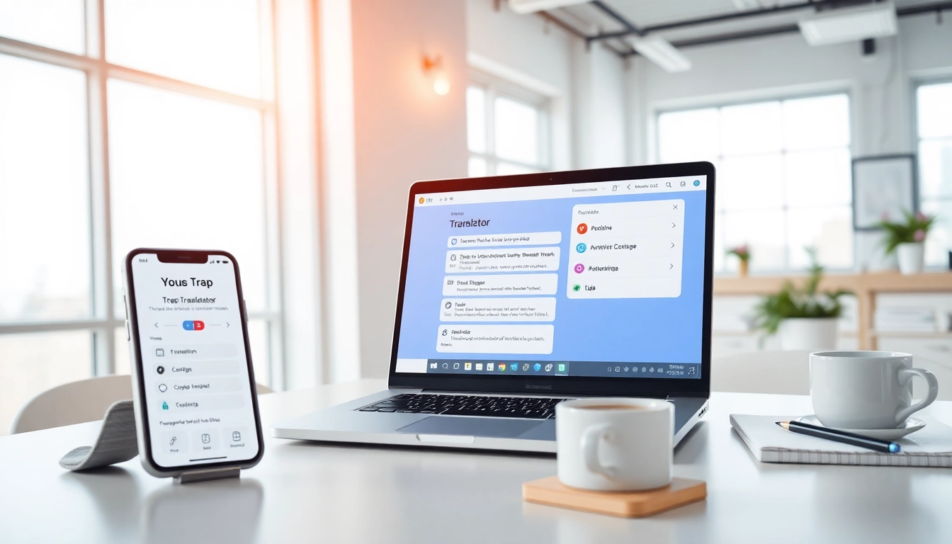 Youdao Translator software interface on a modern laptop for effective translation downloads