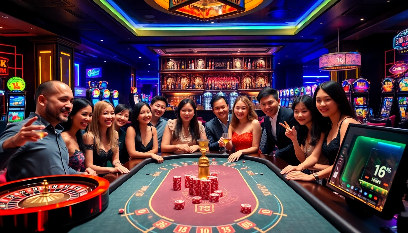 Experience thrilling gameplay at TG88 casino with vibrant gaming elements and engaging players.