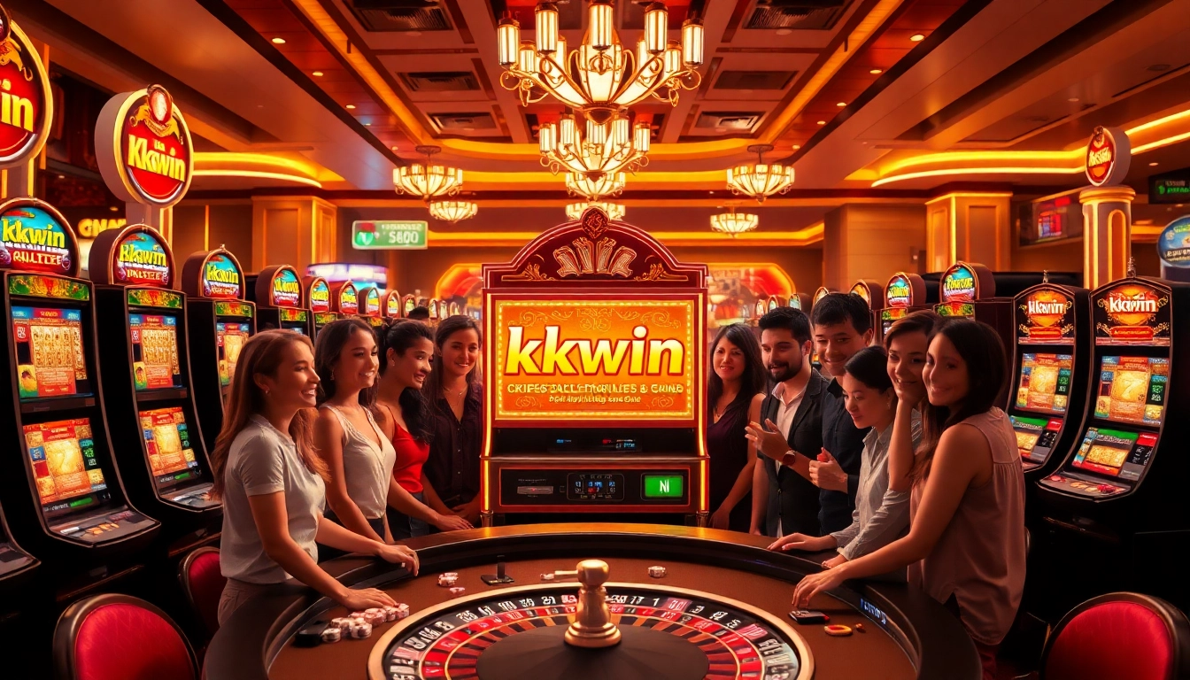 Experience the thrill of kkwin with vibrant slot machines and a lively casino atmosphere.