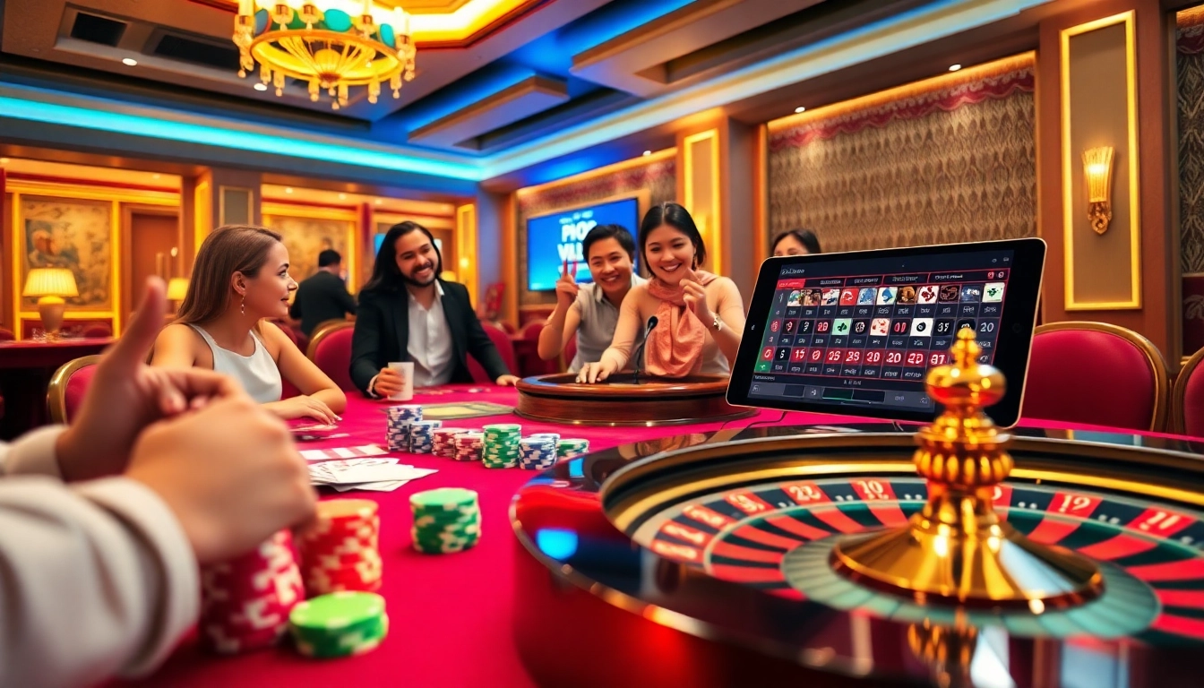 Engage with PH222 at an elegant casino table featuring poker chips and high-stakes gameplay.