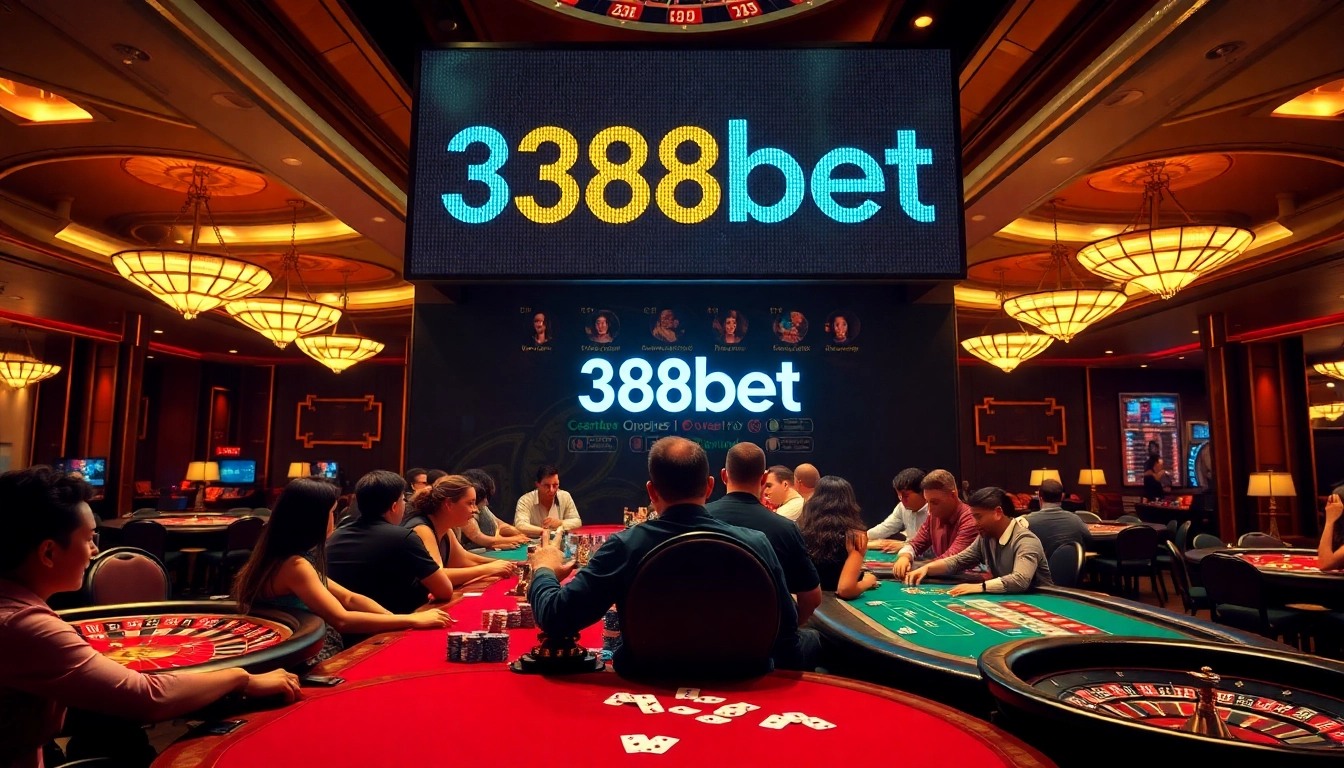 Engaging in a thrilling game at 388bet's upscale casino environment.