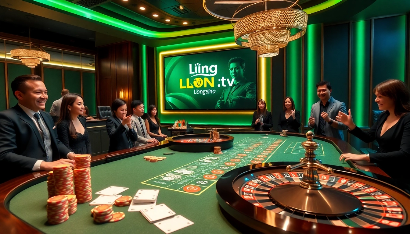 Experience the thrill of gambling with lương sơn tv at a luxurious casino table.
