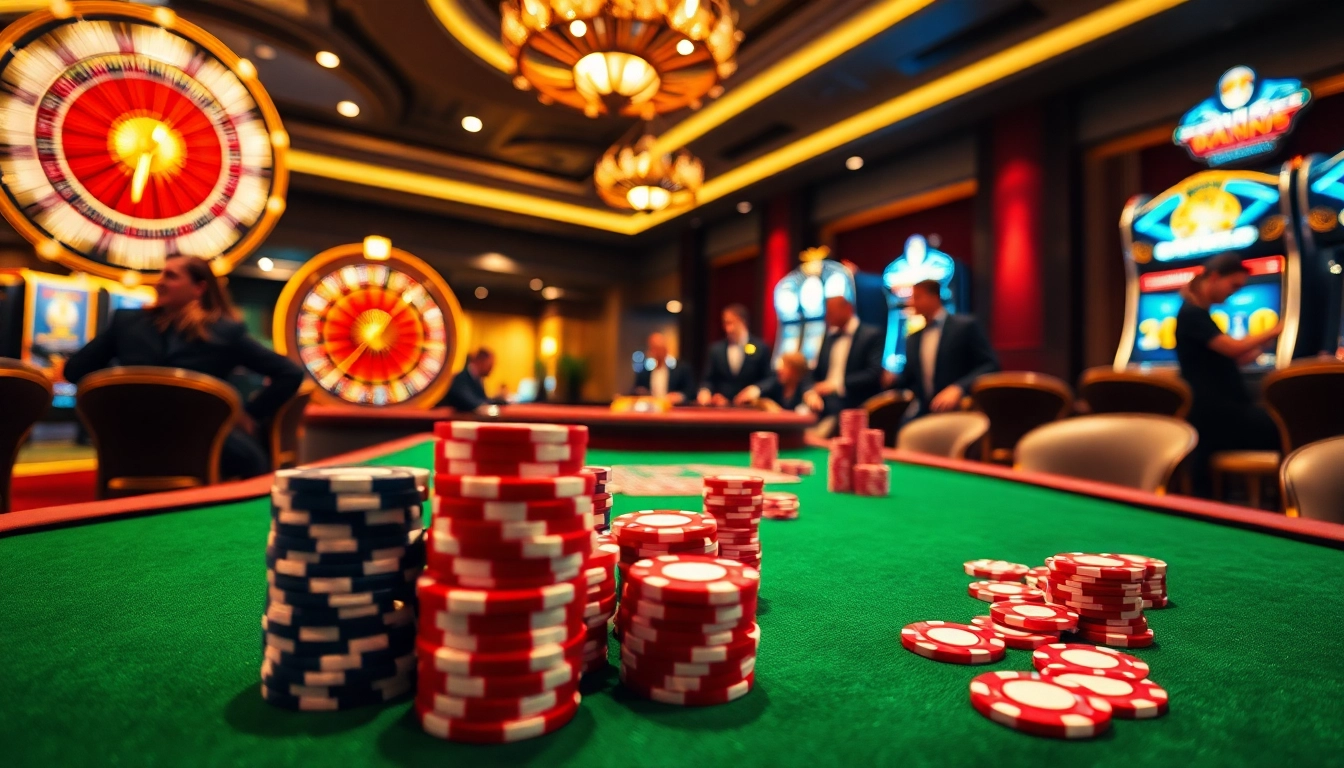 Experience thrilling poker action and luxury at https://rr88.navy/ with vibrant chips and roulette excitement.