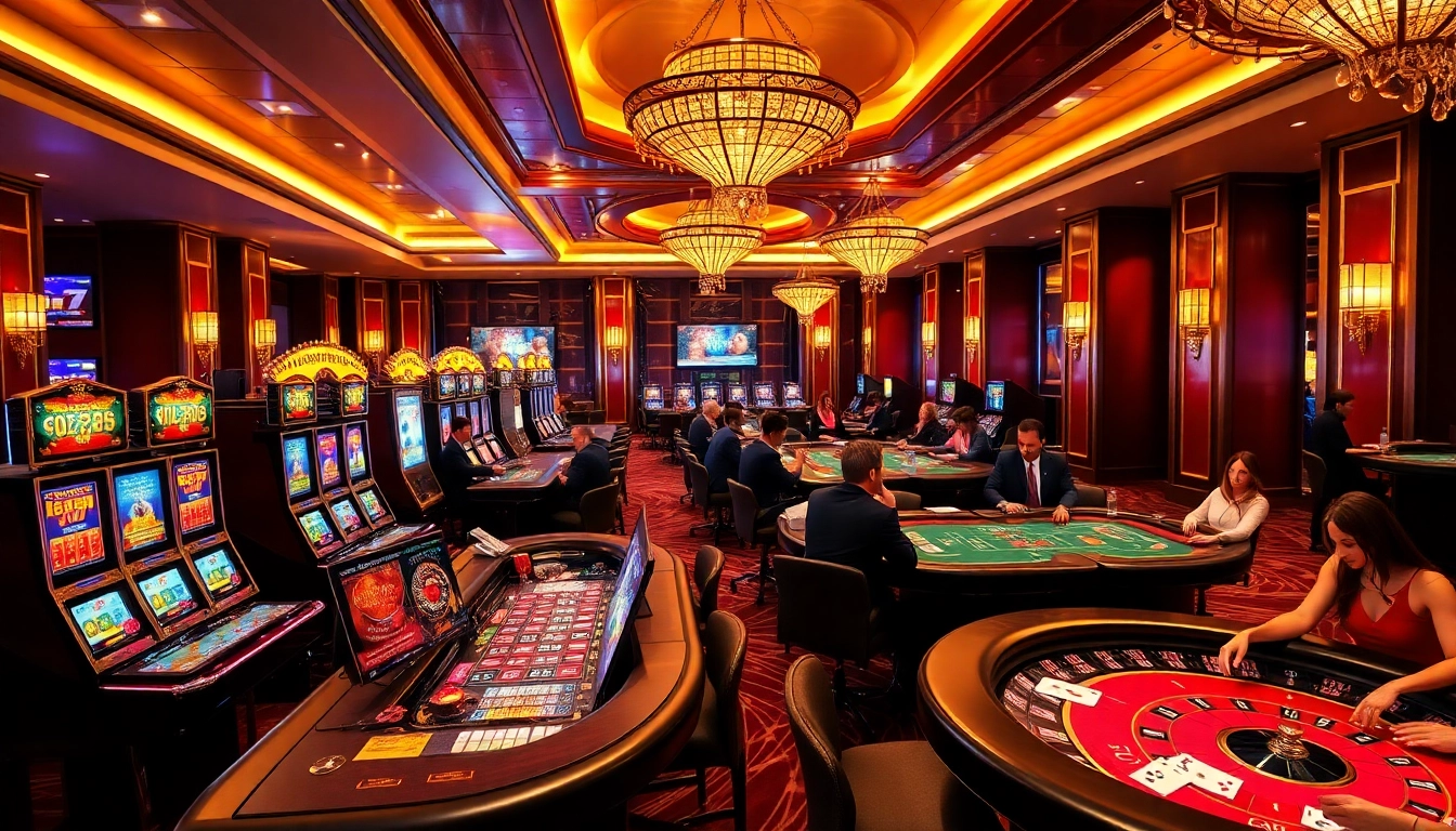 Experience thrilling gameplay at 777VIP with vibrant slot machines and stylish casino tables.