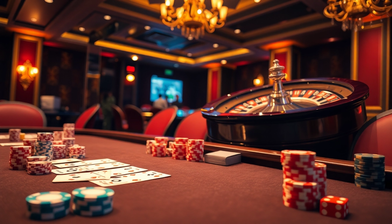 Experience intense gaming action at gg88 with vibrant casino tables and exciting betting scenes.