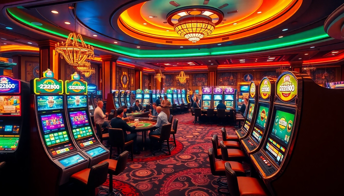 Experience the thrill of the 222bd app with engaging casino games and vibrant slot machines.