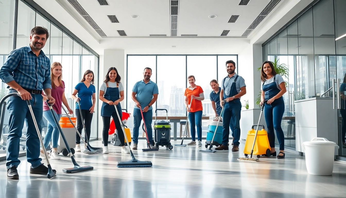 Commercial Cleaning Services in Washington D.C. – Professional cleaners in a modern office setting, showcasing expertise and trust.