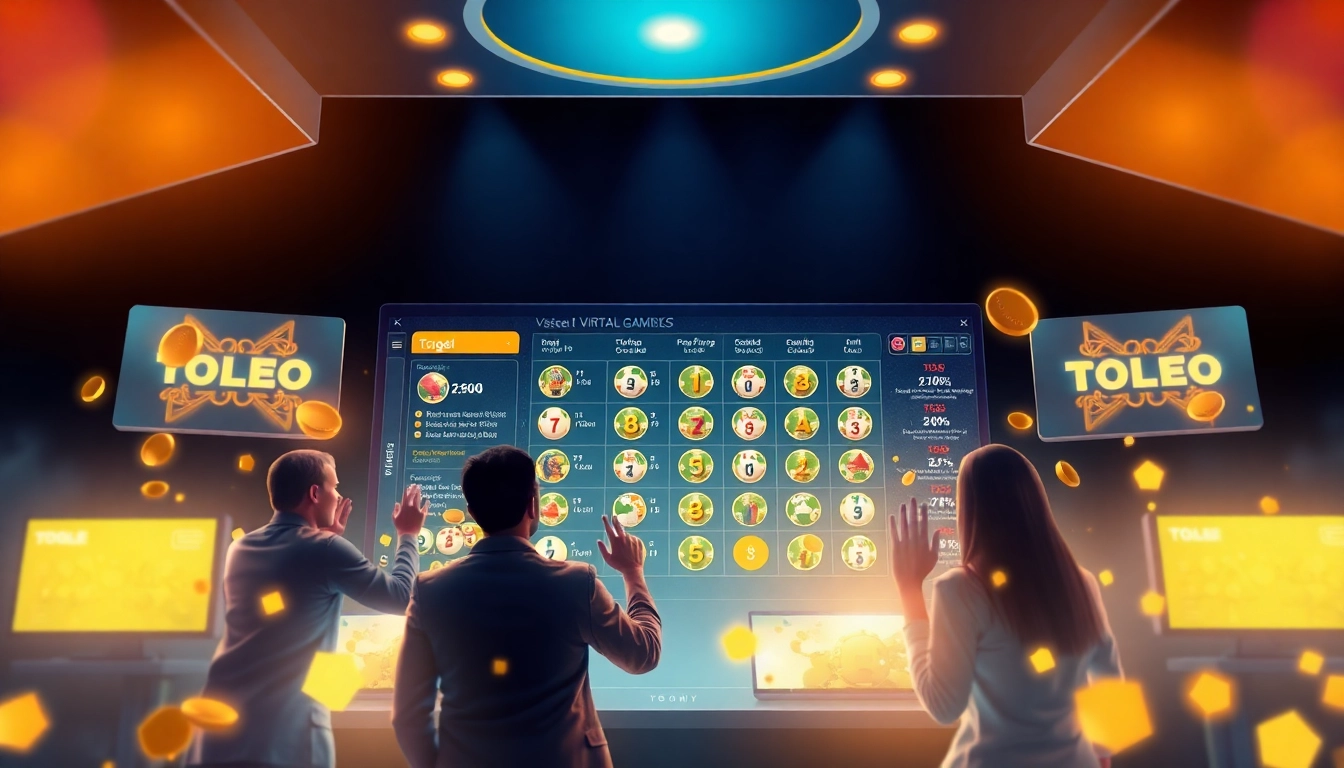 Antarmuka permainan online Togelsumo yang menampilkan opsi Togel yang berwarna-warni dan pemain yang antusias.