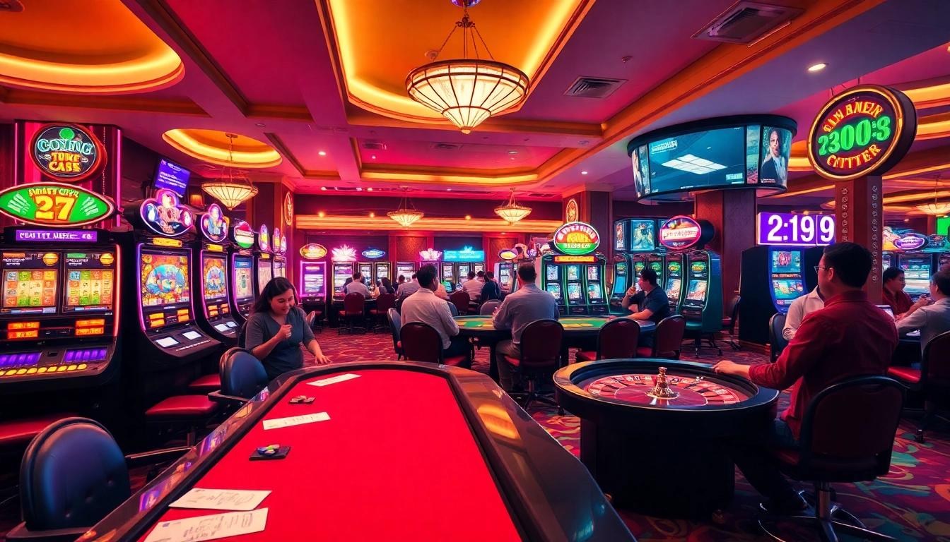 Experience the thrill at K9K9 casino with vibrant slot machines and engaging poker tables.