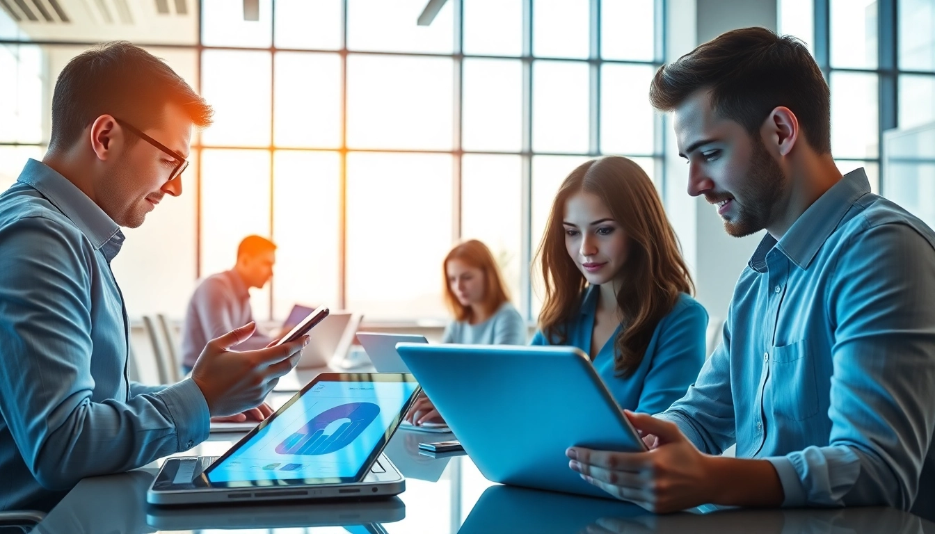 在现代办公室环境中使用 WPS 软件的专业人士。