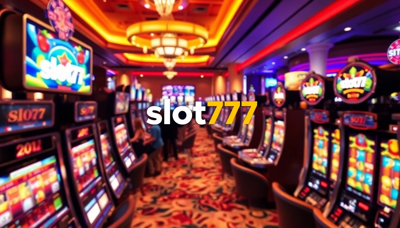 Experience thrilling wins at slot777 with vibrant slot machines and casino excitement.