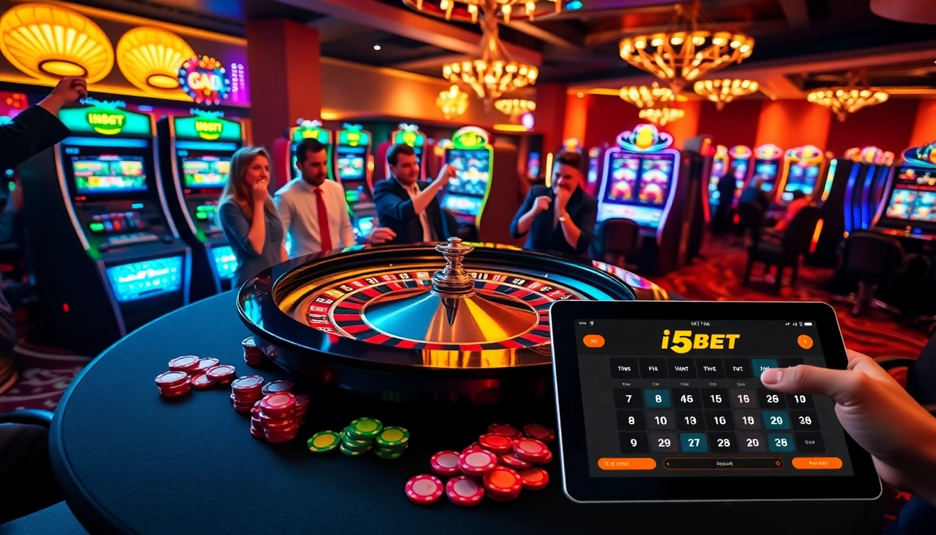 Experience high-stakes gaming at i5bet with thrilling roulette and vibrant casino visuals.