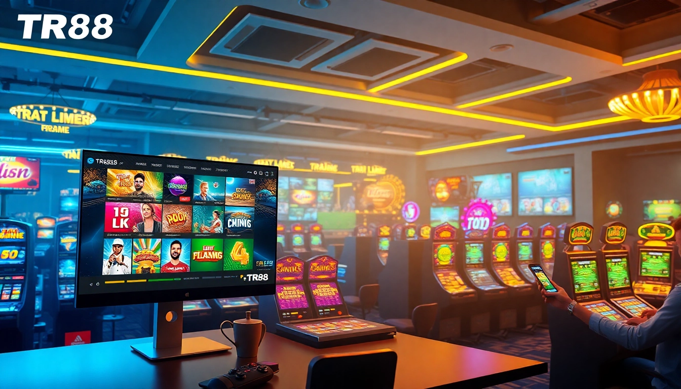 Engaging online gaming experience at TR88 showcasing vibrant casino games and a user-friendly interface.