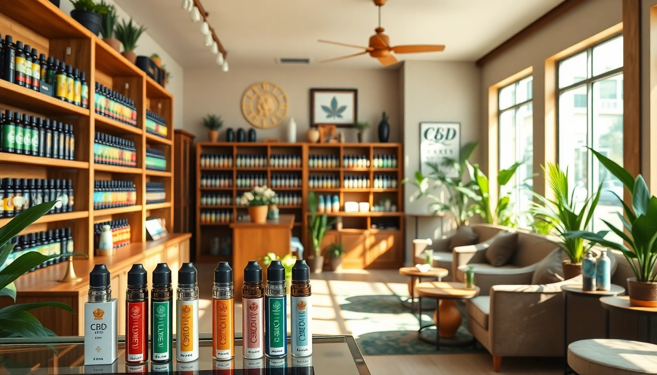 Find quality products at this inviting vape shop near me featuring vibrant CBD options.