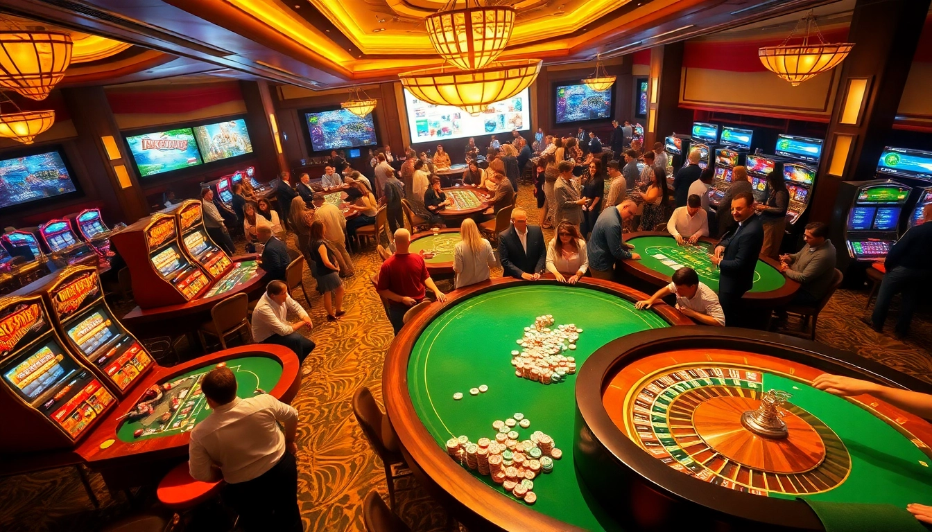 Engaged players enjoying the thrill of gaming at TV88 casino tables with vibrant action.